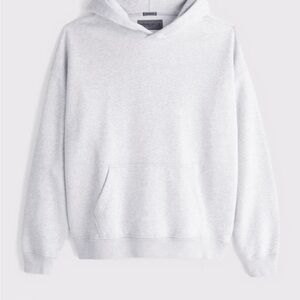Abercrombie & Fitch Light Gray Pullover Hoodie